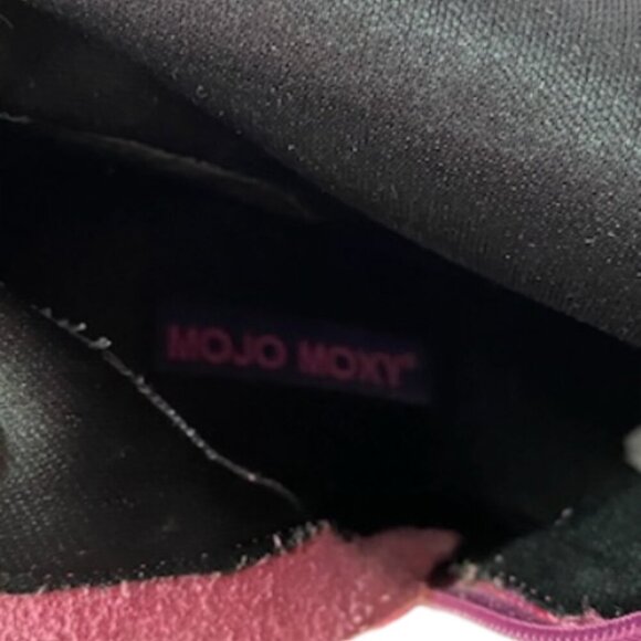 AMAZING MOJO MOXY Magenta Leather Knee High Chunky Boots 8 Y2K BRATZ Whimsigoth - Picture 7 of 9